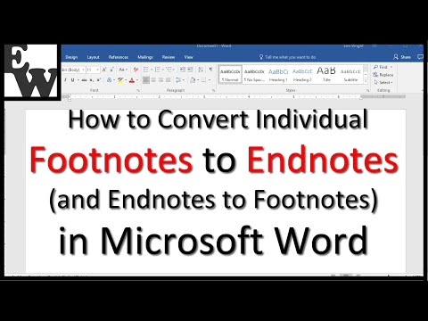 ms word for mac converting footnotes to endnotes