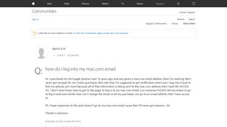 login for mac email